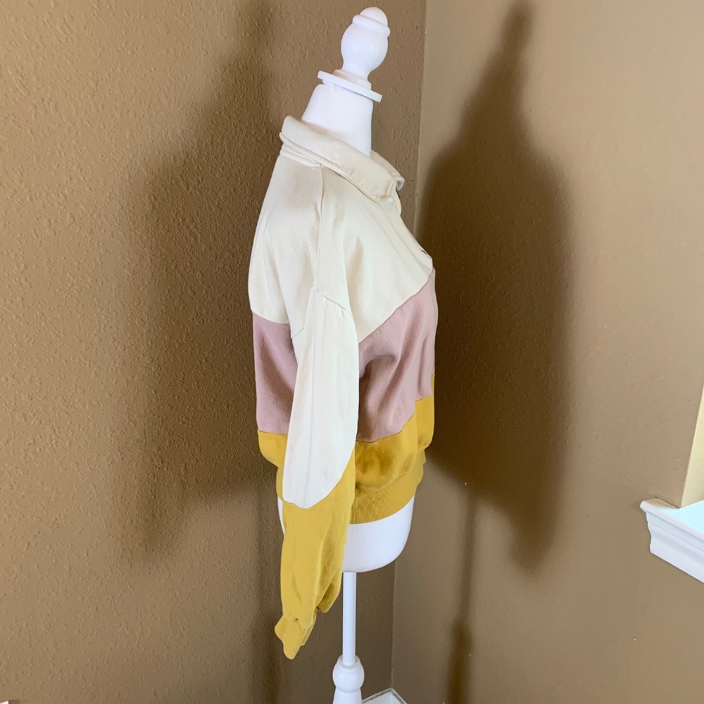 Universal Thread Small Quarter Zip Collared Color… - image 5